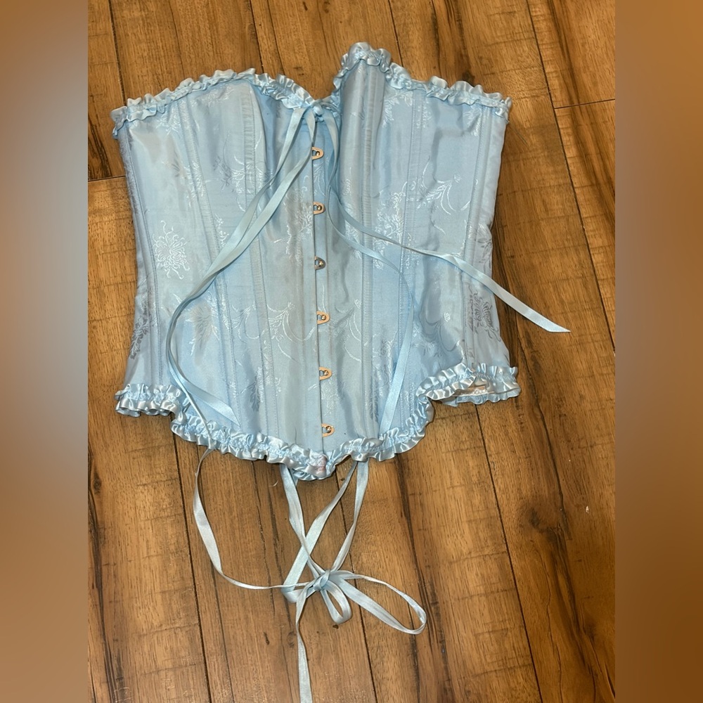 Light Blue Corset Womens Sz XS